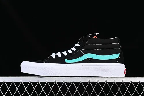 All categories Vans Vans series Vans Mid Vans SK8-Mid candy green/black green Vans official side striped mid-top canvas shoes VN0A3WM34FV